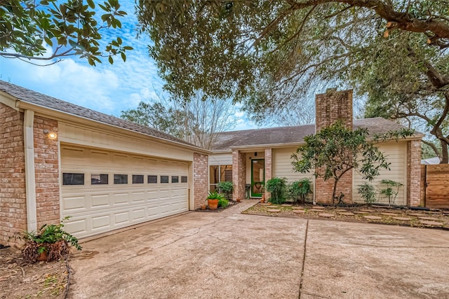 ranch-style house with a garage