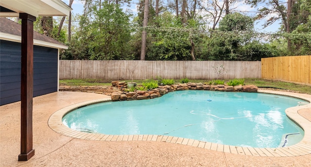 view of pool with a patio area