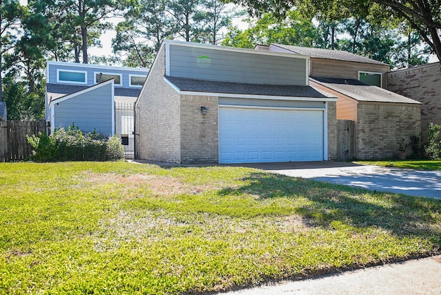 view of side of home with a lawn