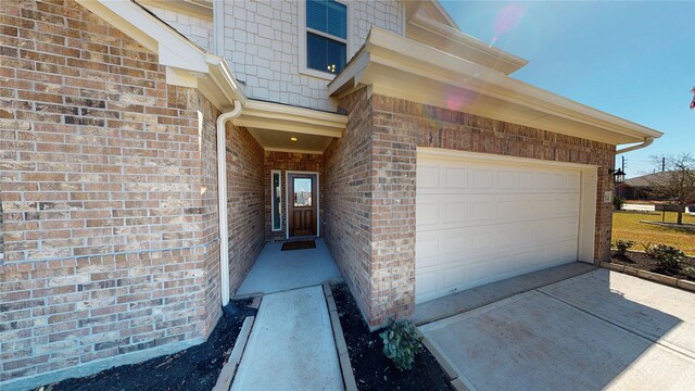 26356 Cooperstown Way, Splendora, TX 77372 - entrance to property with brick siding and concrete driveway