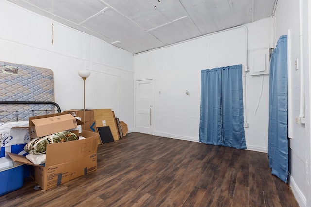 interior space featuring dark hardwood / wood-style flooring