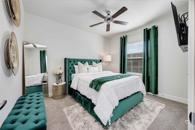 108 Knightsbridge Park Ln, Houston, TX 77018 - bedroom with ceiling fan and carpet