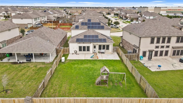 birds eye view of property featuring a residential view