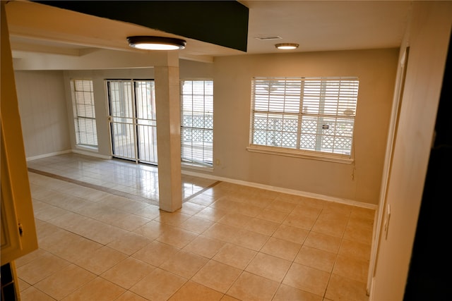 view of tiled empty room