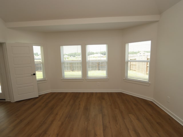 22435 Birchfield Grove Ln, New Caney, TX 77357 - unfurnished room featuring dark wood finished floors and baseboards