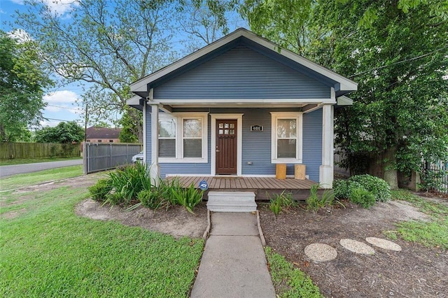 bungalow with a porch