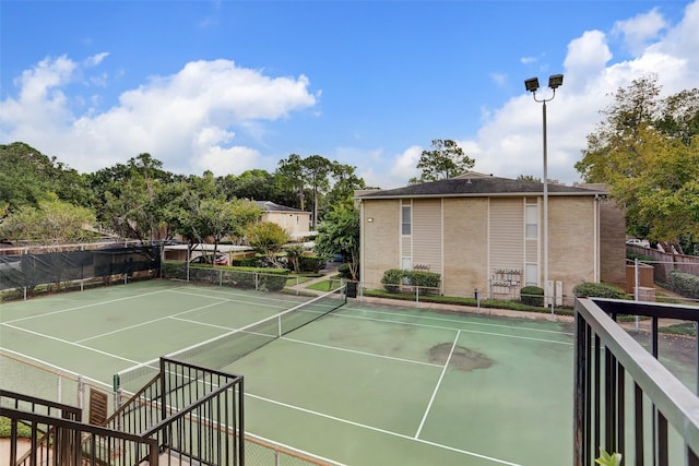 view of tennis court