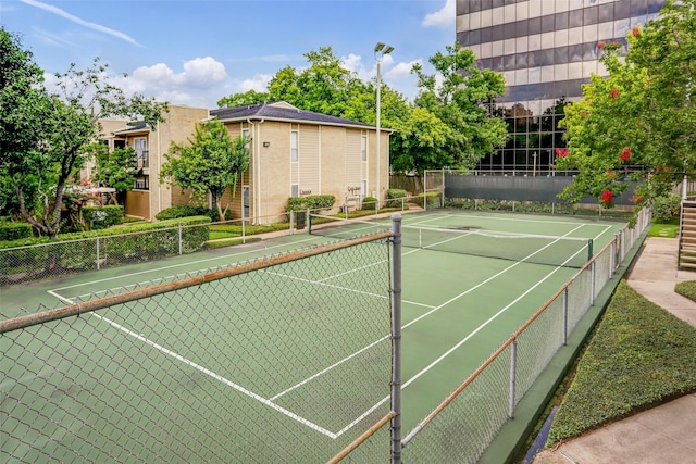 view of tennis court