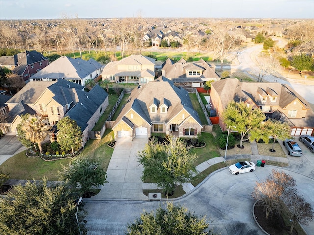 bird's eye view featuring a residential view