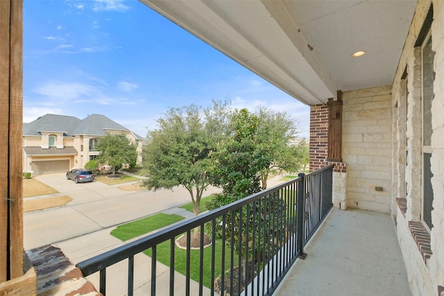 view of balcony