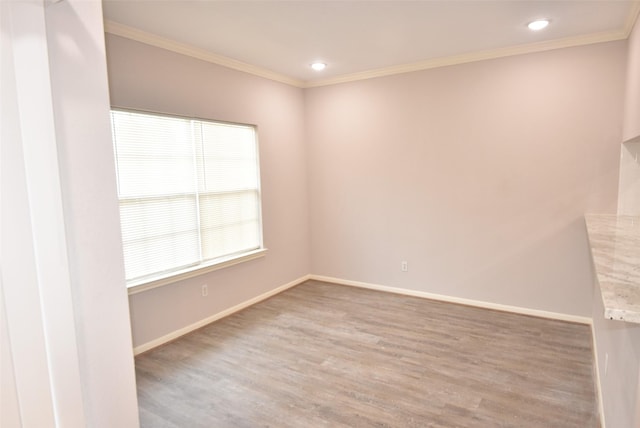 12565 Melville Dr Unit 224, Montgomery, TX 77356 - empty room featuring hardwood / wood-style flooring and crown molding