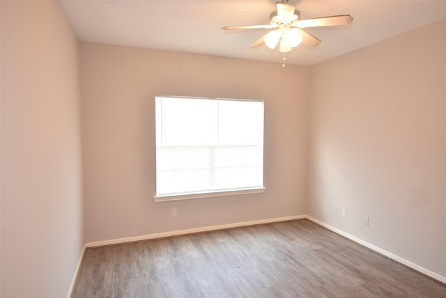 12565 Melville Dr Unit 224, Montgomery, TX 77356 - spare room with hardwood / wood-style flooring and ceiling fan