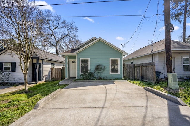 view of bungalow