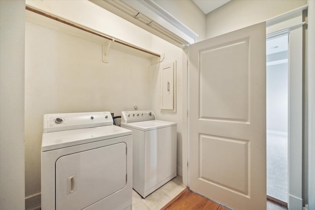 washroom featuring separate washer and dryer