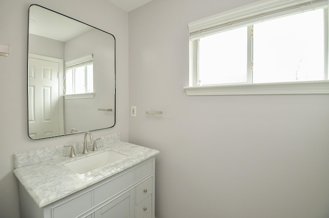 bathroom featuring vanity