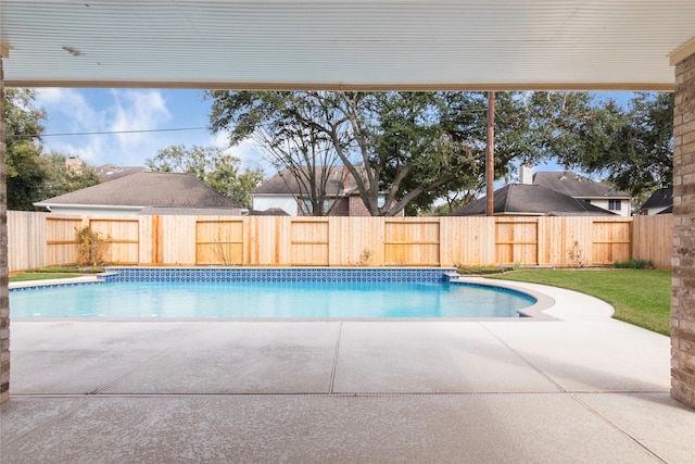 view of pool with a patio area