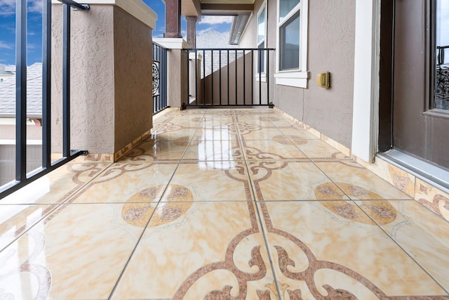 view of patio / terrace featuring a balcony