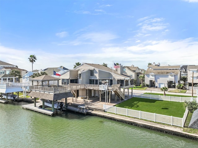 view of dock