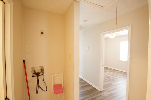 8030 Lawler St, Houston, TX 77051 - hallway featuring hardwood / wood-style floors