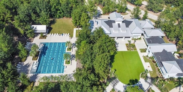 birds eye view of property featuring a residential view