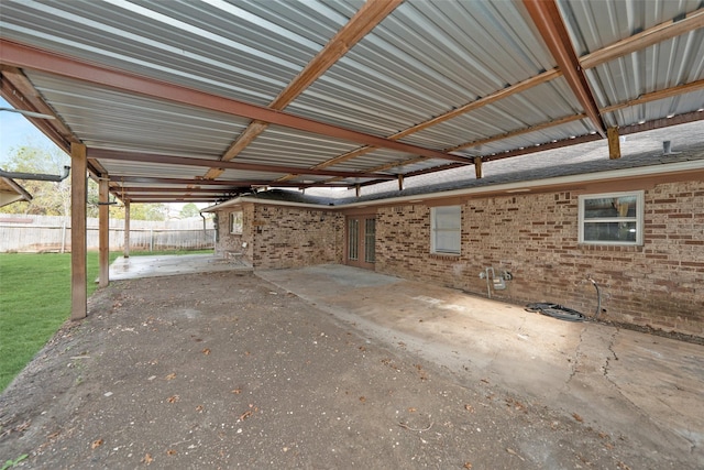 view of patio / terrace with fence