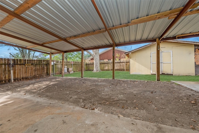 view of patio / terrace with a fenced backyard