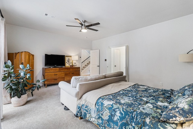 506 Fox Briar Ln, Sugar Land, TX 77478 - bedroom featuring carpet and a ceiling fan