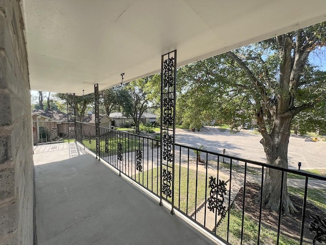 view of balcony