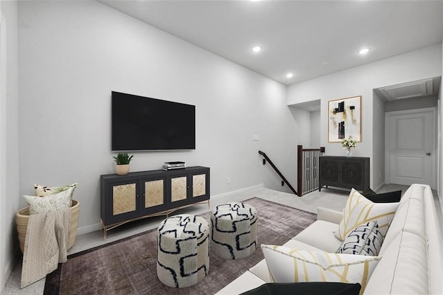 2666 Woodforest Pkwy N, Montgomery, TX 77316 - living area with carpet flooring, recessed lighting, and baseboards