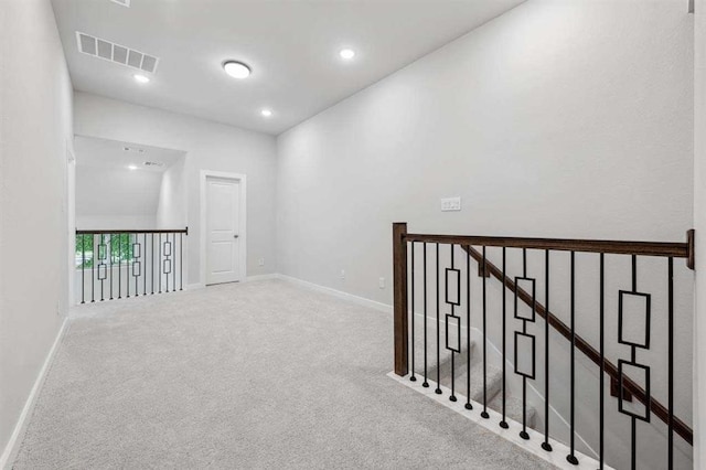 2666 Woodforest Pkwy N, Montgomery, TX 77316 - corridor with recessed lighting, visible vents, baseboards, and carpet flooring