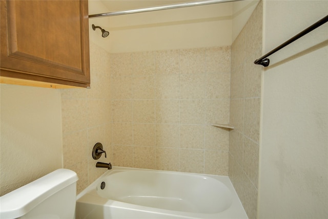 full bath featuring shower / bath combination and toilet