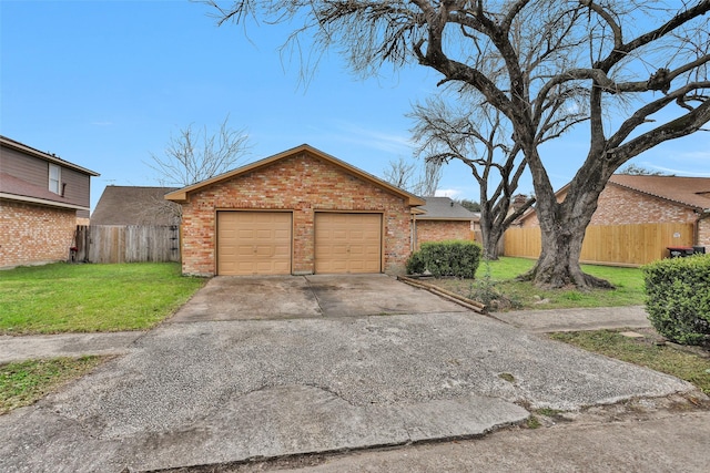 11330 Sunfish Ln, Houston, TX 77067 - view of front of property with brick siding, concrete driveway, and a garage