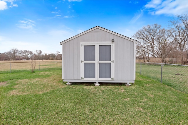 11707 Bowie Dr, La Porte, TX 77571 - view of shed with a rural view and fence
