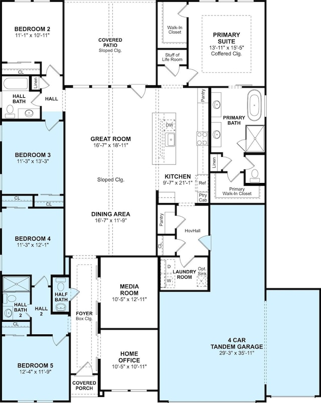 128 Luther Dean Ln, New Waverly, TX 77358 - view of floor plan / room layout