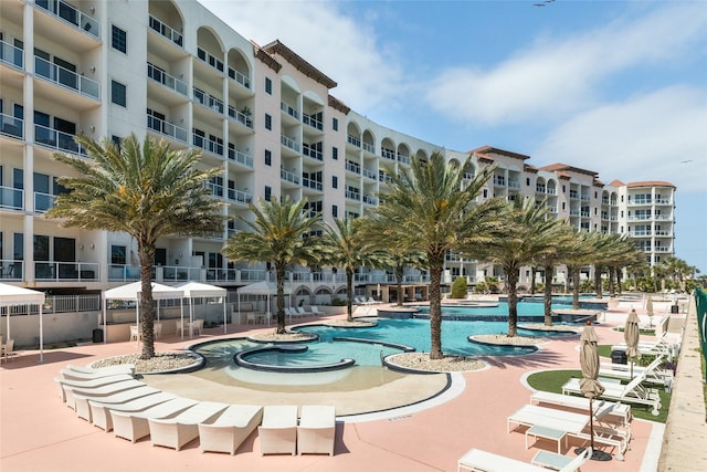view of pool