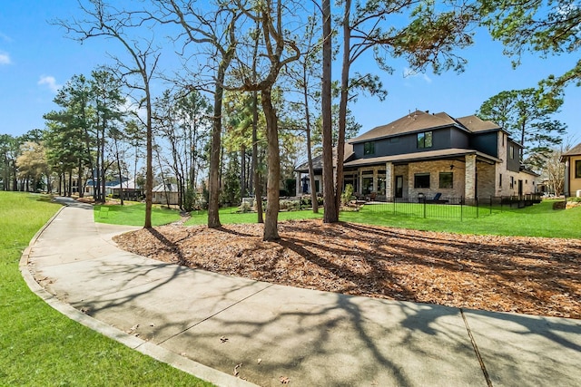 exterior space with fence