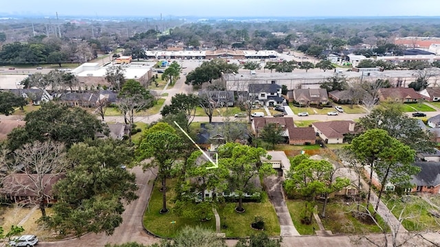 aerial view featuring a residential view