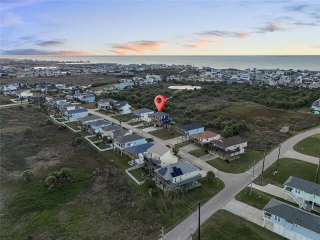 22318 Vista Del Mar, Galveston, TX 77554 - aerial view featuring a water view and a residential view