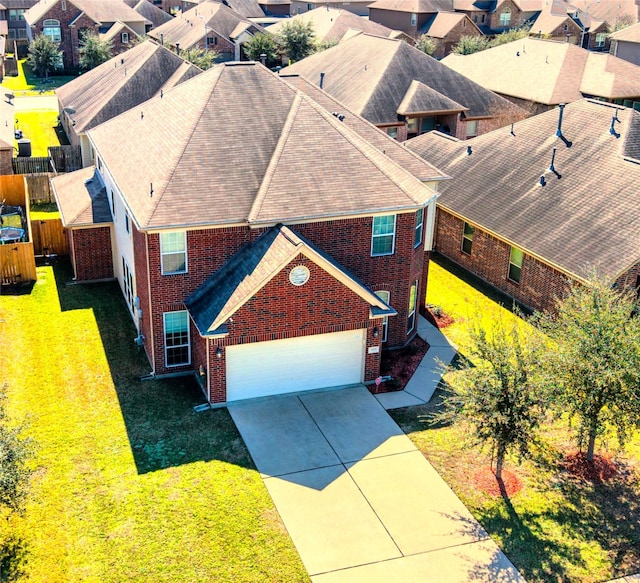 birds eye view of property featuring a residential view