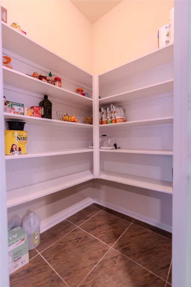 view of pantry