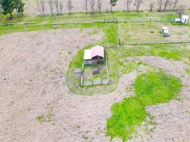 aerial view with a rural view