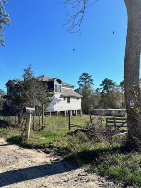 exterior space with fence