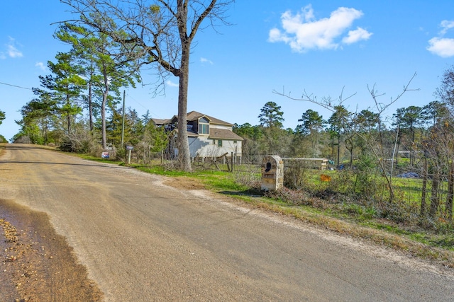 view of road