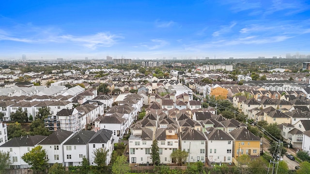 drone / aerial view with a residential view