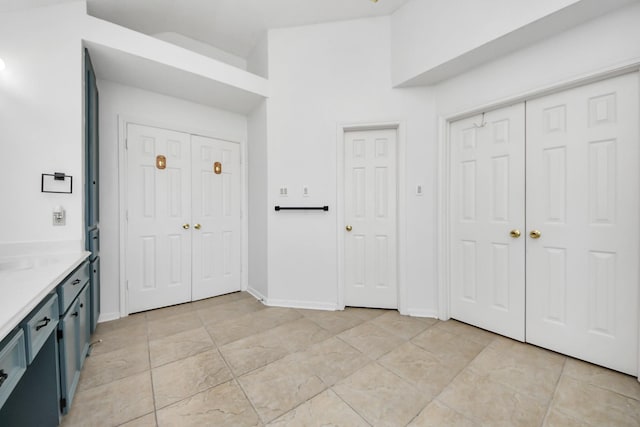 foyer with baseboards