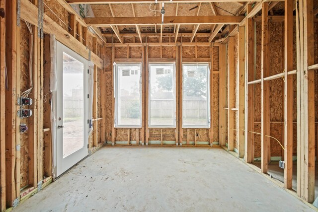 miscellaneous room with a healthy amount of sunlight