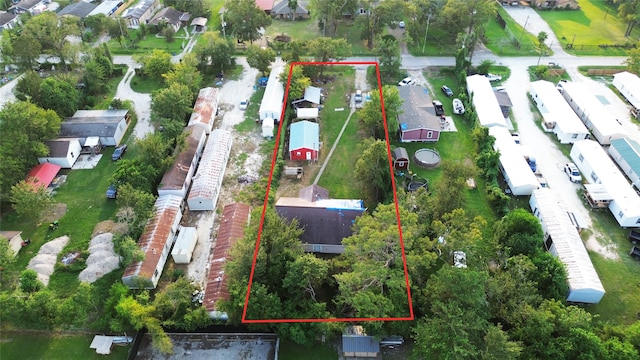 aerial view featuring a residential view