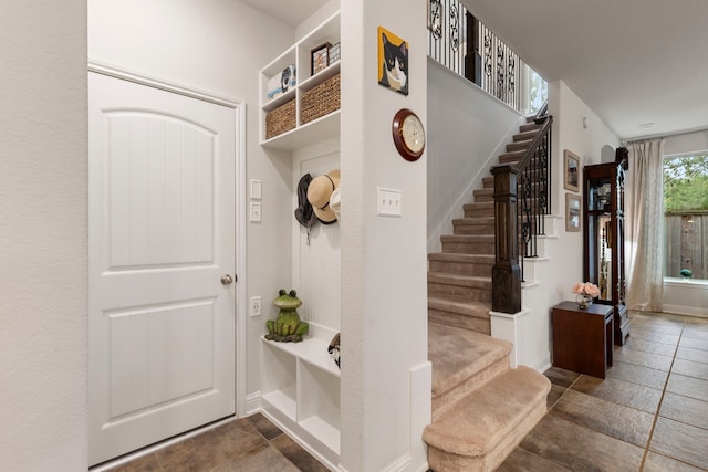 mudroom with baseboards