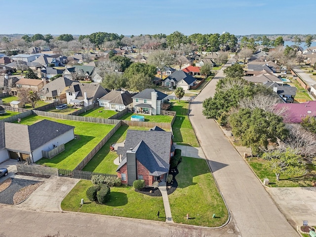 birds eye view of property featuring a residential view