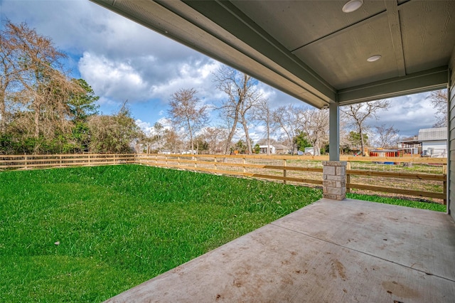24690 Galway St, Hempstead, TX 77445 - view of yard featuring fence and a patio